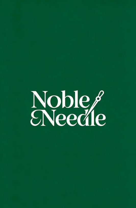 Pet gift card with Noble Needle logo on dark green background